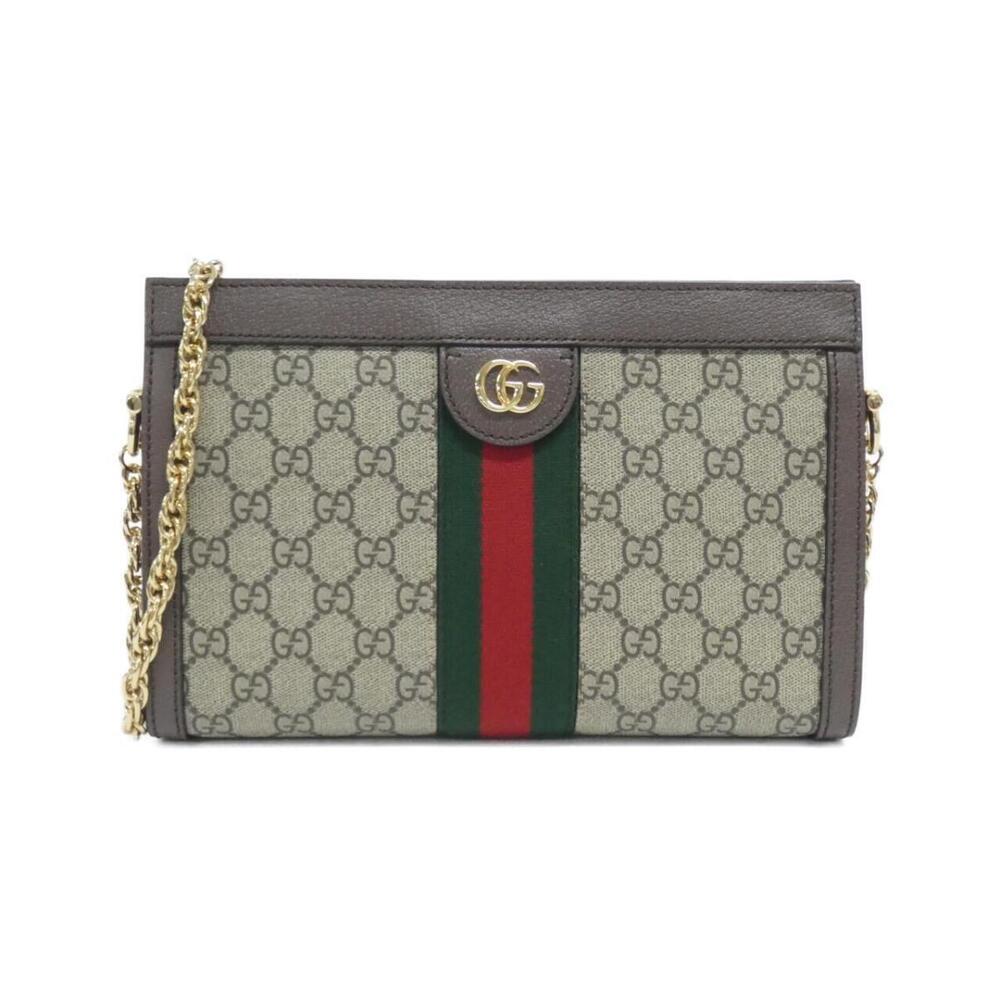 Gucci Ophidia Chain Bag signature GG Supreme Web Brown